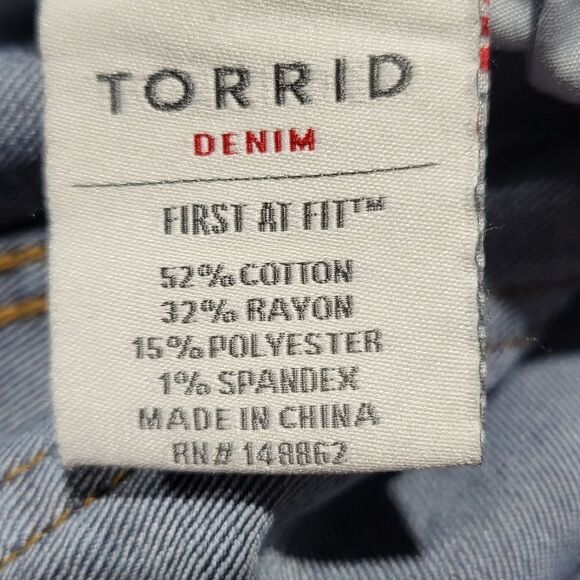 Plus Size Torrid Denim Jean Capris - Picture 8 of 8